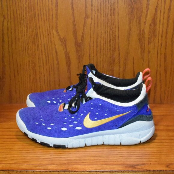 Nike Free Run Trail 5.0 Shoes Size 10.5 Concord Taxi Blue Sneakers CW5814-401 - Picture 3 of 9